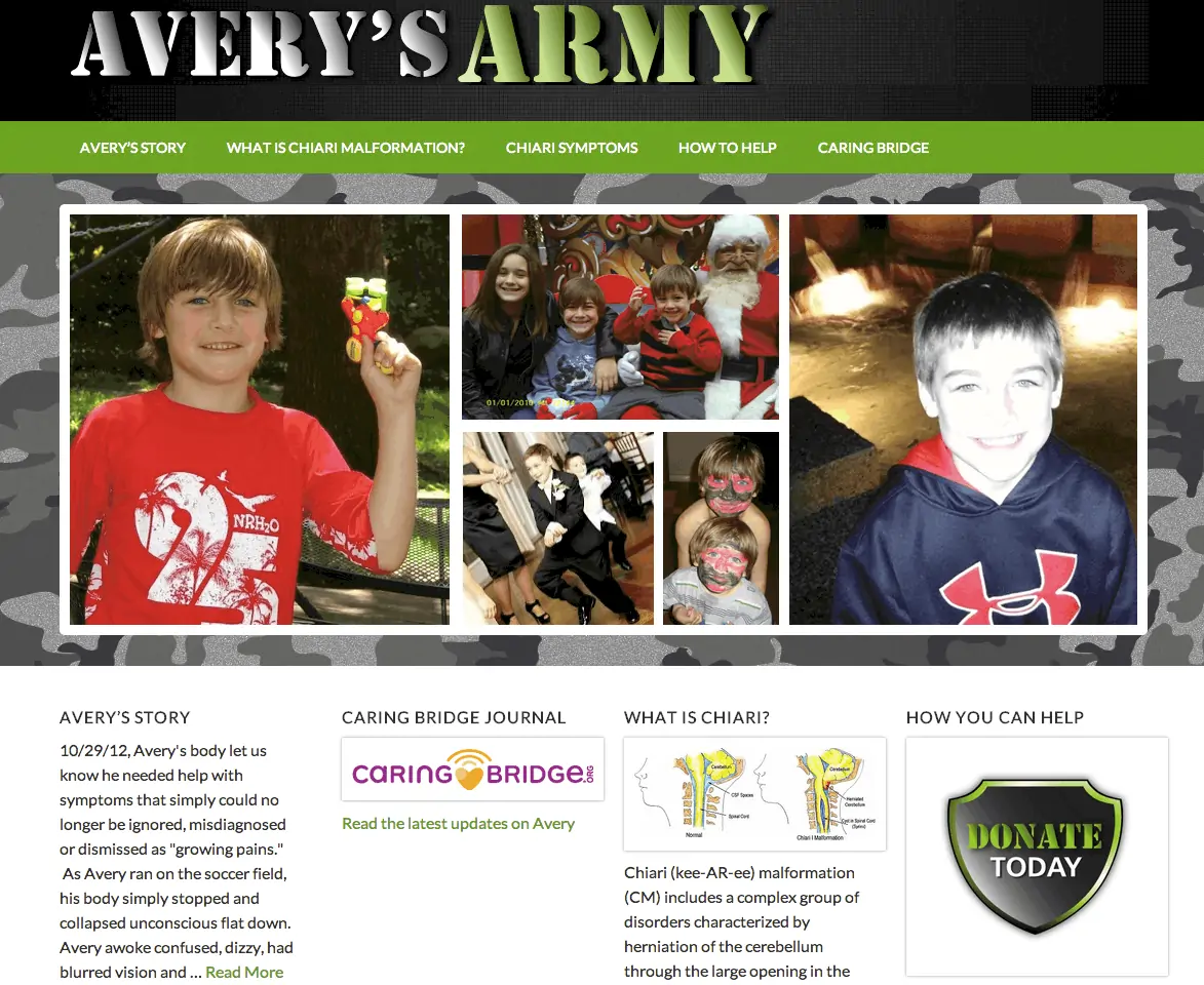 home page