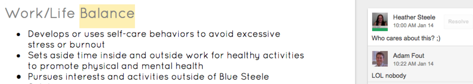 Who cares about work life balance?