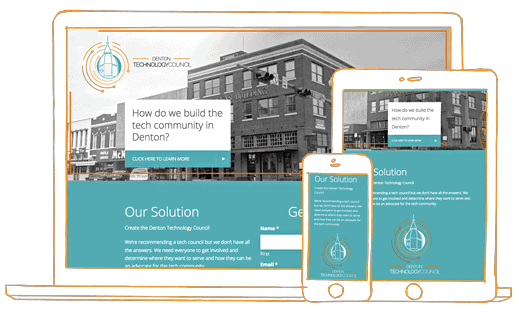 24 Hour Turnaround on Logo and Website — Denton Technology Council