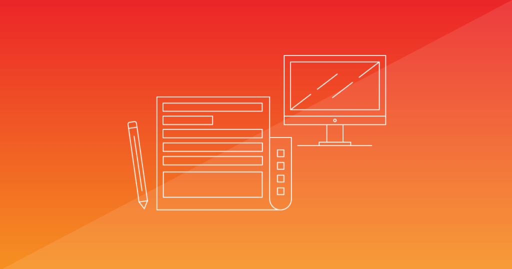 A sheet of paper and a computer screen on an orange background. Writing a press release, online or offline, doesn't have to be a struggle — in fact, shorter PRs tend to be more effective. Learn more.