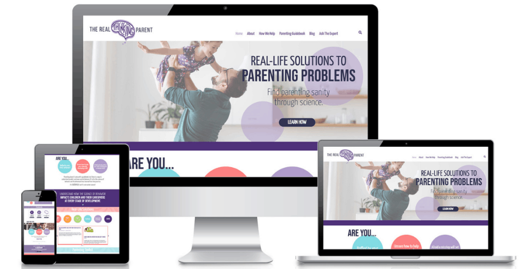 Creative Logo & Custom Website Design – The Real Thinking Parent