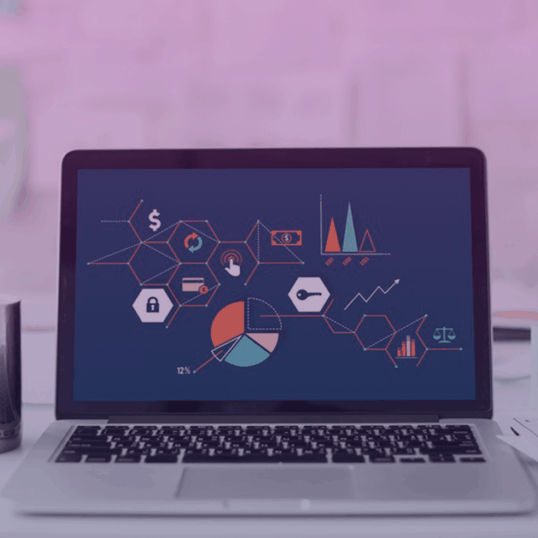 A laptop sits on a cluttered desk with analytics and metrics strewn about the screen. Marketers know how important branding can be; understanding what you're doing wrong or right is the first step to a successful marketing plan.