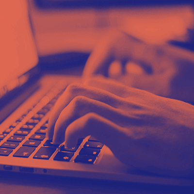 Living a sober life was the only way I could develop the qualities of a good employee, like the one pictured here typing on his computer at his desk